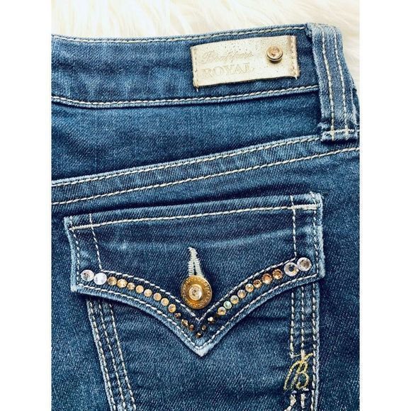 Brappers Royal Bootcut Denim‎ Jeans Embellished M - Picture 6 of 11